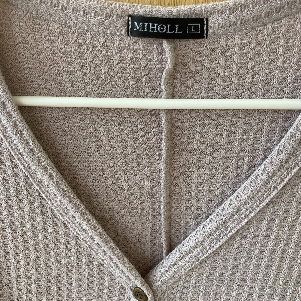 Stylish & everyday cardigan! Light purple, size L, worn only once - Picture 2 of 3